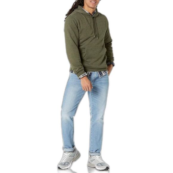 Amazon Essentials Men's Hooded Fleece Sweatshirt Green (702) - Picture 4 of 6